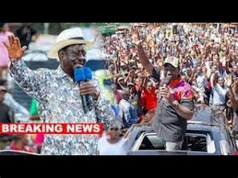 Breaking Live Ruto Raila And Azimio Leaders Mega Rally In Mombasa