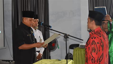 Kakan Kemenag Benteng Lantik Kepala TU MTsN 1 Bengkulu Tengah