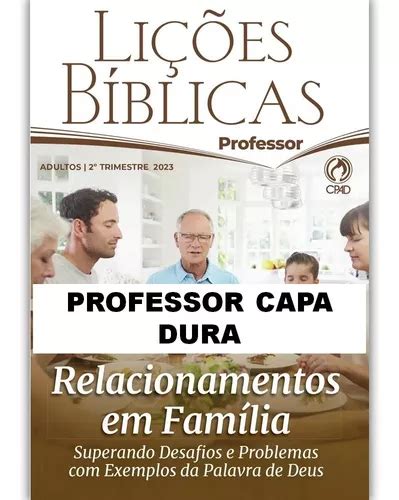 Revista Ebd Adulto Professor Capa Dura Trimestre Cpad Parcelamento