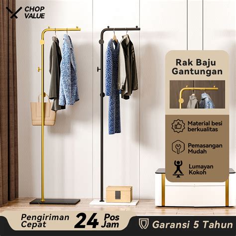 Jual Gantungan Baju Aesthetic Tempat Gantungan Tas Topi Multifungsi Rak Susun Rak Serbaguna