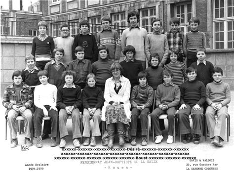 Photo De Classe Classe De Cinquième De 1978 Collège Jean Baptiste De