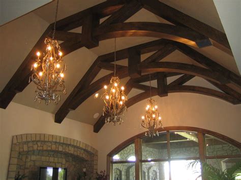 Arched Beams Fill The Vaulted Ceiling Space Nicely