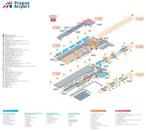 Prague airport terminal 2 map