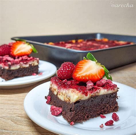 Brownie Cheesecake S Malinami Recept Varecha Sk