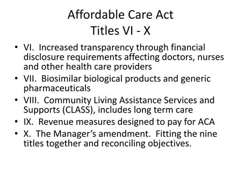 Ppt The Affordable Care Act Of 2010 Powerpoint Presentation Free Download Id 1675520