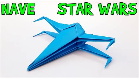 X WING Como hacer una nave de star wars de origami fácil papiroflexia