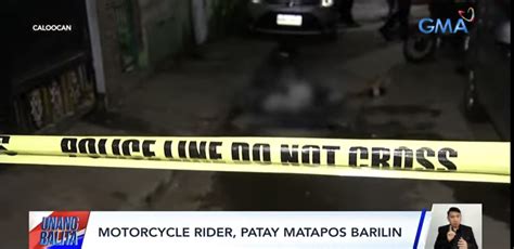 Motorcycle Rider Patay Nang Pagbabarilin Ng Nakaaway Umano Sa Sugal Sa