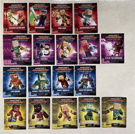 Minecraft Dungeons arcade cards ~ series 2 + hidden depths, Hobbies