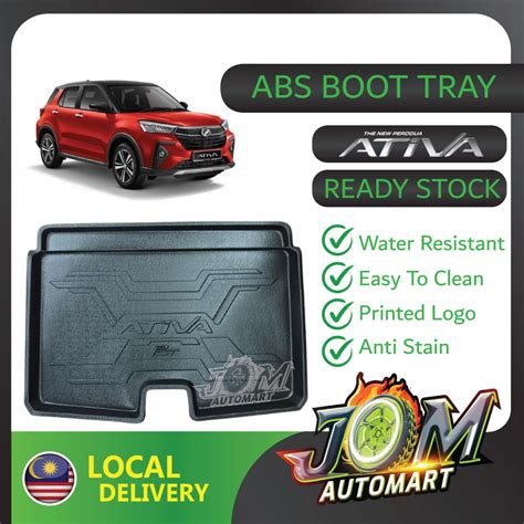 Perodua Ativa Original Hdpe Non Slip Rear Trunk Boot Cargo Tray