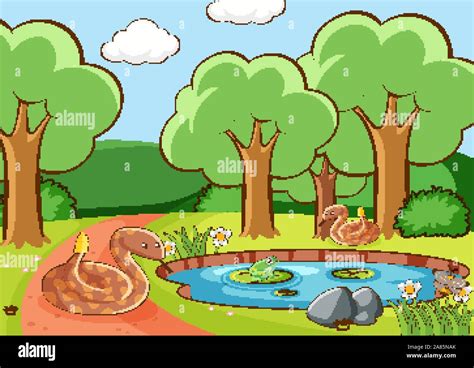 Parc Des Serpents Banque Dimages Vectorielles Alamy