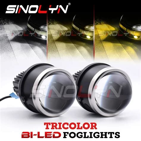 Sinolyn Inch K K K Bi Led Fog Lights Universal Fog Lenses