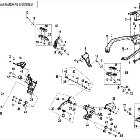 Diagram Cfmoto Ibex Sport Cf Footrest Rear Handrail