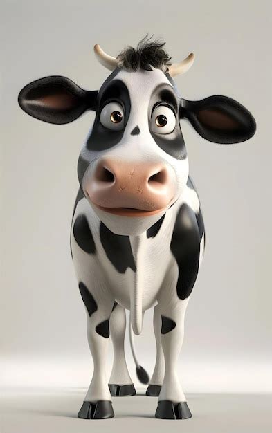 A cow statue with a nose that says cow | Premium AI-generated image