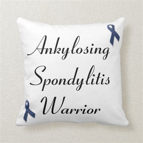 Ankylosing Spondylitis Warrior Throw Pillow | Zazzle