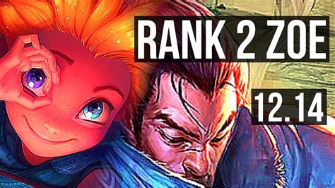 ZOE Vs YASUO MID Rank 2 Zoe 18 1 2 73 Winrate Legendary TR