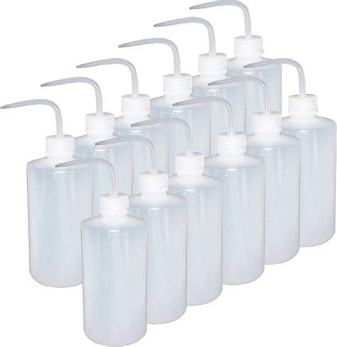 Amazon Fasmov 12 Pack 250ml Plastic Safety Wash Bottle Narrow