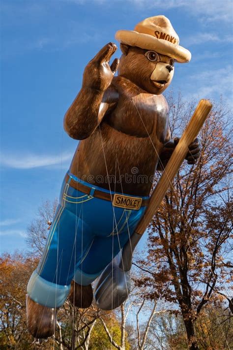 Smokey The Bear Balloon In The Macy`s Thanksgiving Day Parade In New