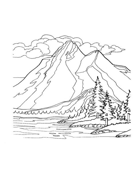 Coloring Pages Of Mountains - RyanropDuffy