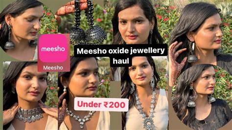 Huge Meesho Oxidised Jewellery Haul Under Most Affordable