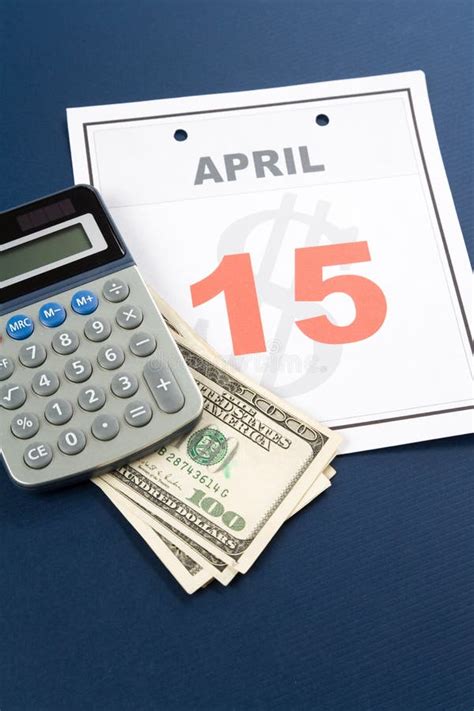 Taxes Due Reminder Written By Hand On A Calendar In 2023 Stock Photo