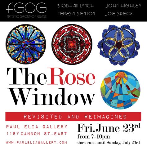 The Rose Window Revisited And Reimagined Siobhanlynchglass