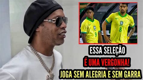 EITA OLHA O QUE RONALDINHO FALOU DE VINI JR E SELEÇÃO BRASILEIRA