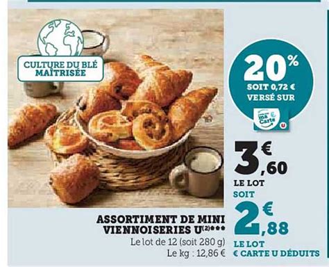 Promo Assortiment De Mini Viennoiseries U Chez Super U Icatalogue Fr