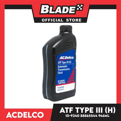 Acdelco Atf Type Iii H Automatic Transmission Fluid 10 9240 88865544