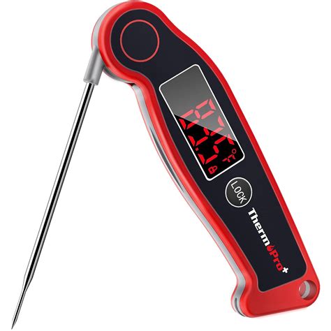 Thermopro Tp19 Waterproof Digital Meat Thermometer For Grilling With Ambidextrous Backlit