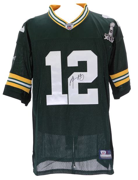 Lot Detail - 2011 Aaron Rodgers Green Bay Packer Signed Jersey w/ Super ...