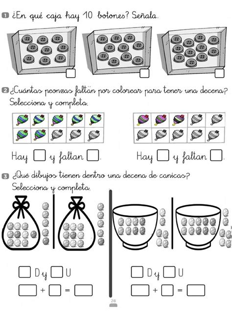 La decena y números hasta el 19 worksheet Decenas y unidades Decenas