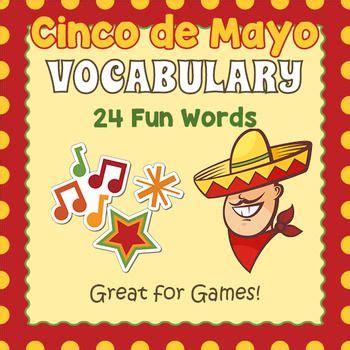 Cinco De Mayo Vocabulary Cards Cinco De Mayo Matching Cards