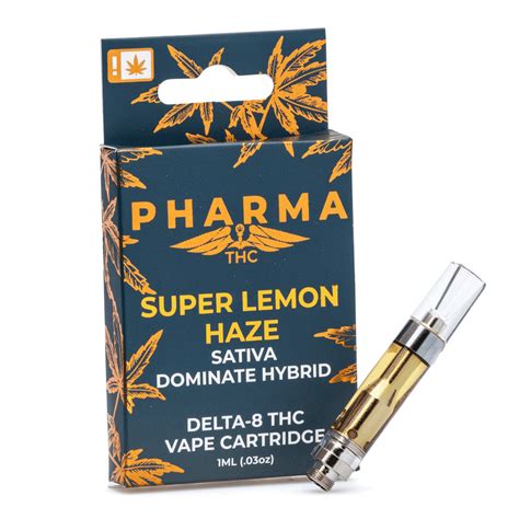 Pharmacbd Super Lemon Haze Delta Thc Vape Cartridge Cannabuddy