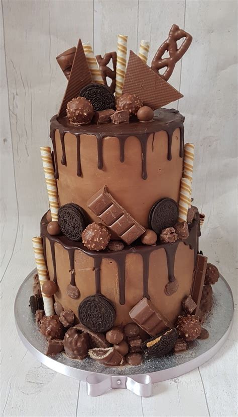 Chocolate Drip Cake 2 Tier Idée Gateau Gateau Chocolat Original