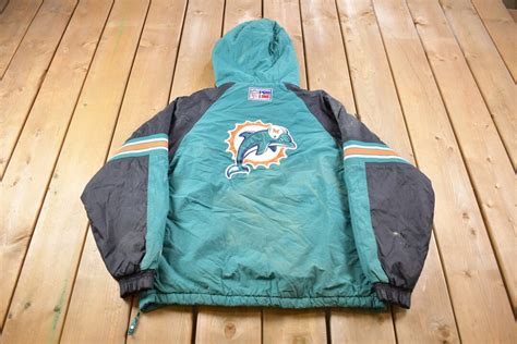 Vintage S Miami Dolphins Nfl Pro Line Starter Puffer Jacket