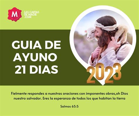 Guia para el ayuno de 21 días 9 al 29 de enero 2023 Las Cartas de Magie