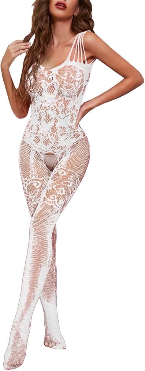 MaNMaNing File Bodystocking Naylon Seksi İç Çamaşırı Kadınlar için Tüm