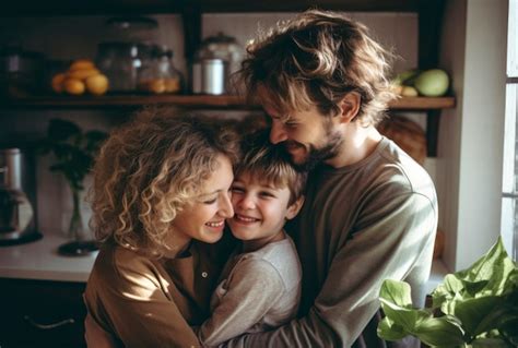 Retrato De Una Familia Feliz Y Amorosa Foto Gratis