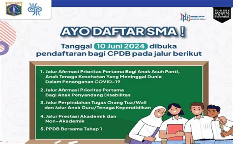 PPDB Jakarta 2024 Dibuka Hanya Tiga Hari Ini Link Dan Cara Daftarnya