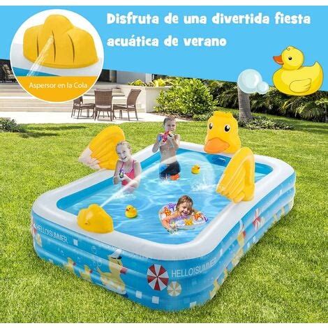 COSTWAY Piscina Inflable para Niños Más de 3 Años Piscina Grande con