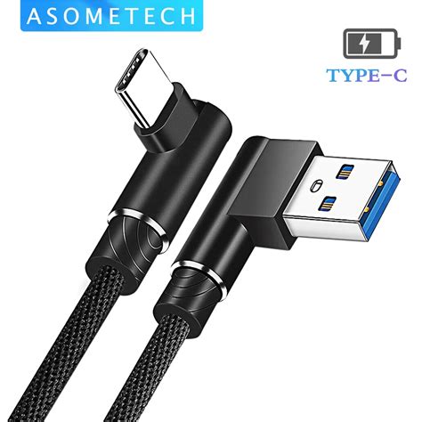 90 Degree Usb Type C Charging Cable Usbc Charging Cable 90 Degree Type C Usb Aliexpress