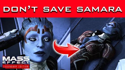 Mass Effect 3 What If Shepard Doesn’t Stop Samara From Shooting Herself At The Asari Monastery