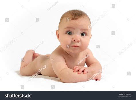 Naked Baby On White Backdrop Shutterstock