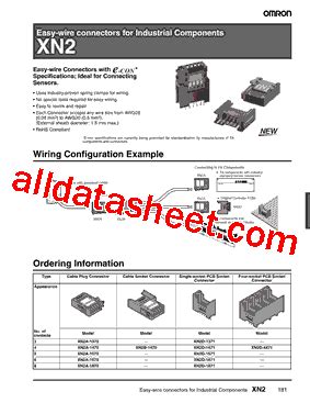 XN2A 1470 Datasheet PDF Omron Electronics LLC