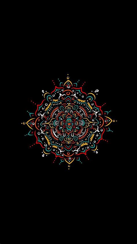 Mandala Mobile Mandala Dark Hd Phone Wallpaper Pxfuel