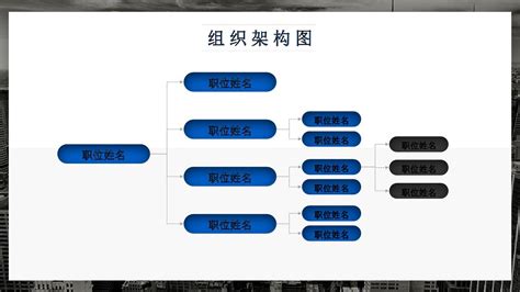 蓝色大气企业组织架构图PPT模板06 word文档在线阅读与下载 免费文档