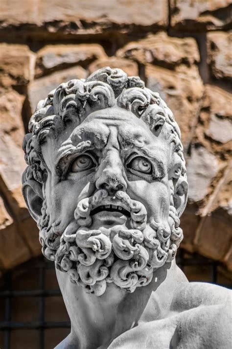 Estátua De Hercules No Quadrado De Signoria Em Florença Itália Imagem