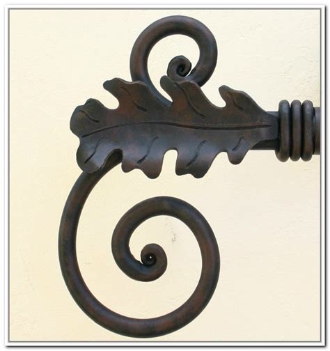 Wrought Iron Curtain Rods And Finials Iron Curtain Rods Curtain Rods