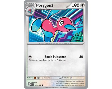 Porygon Pv Carte Commune Reverse Carlate Et Violet