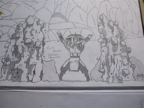 Earthbender Drawing By Keithmeli On Deviantart